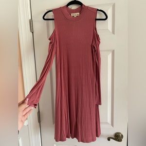 Cold Shoulder Terra Clay Dress